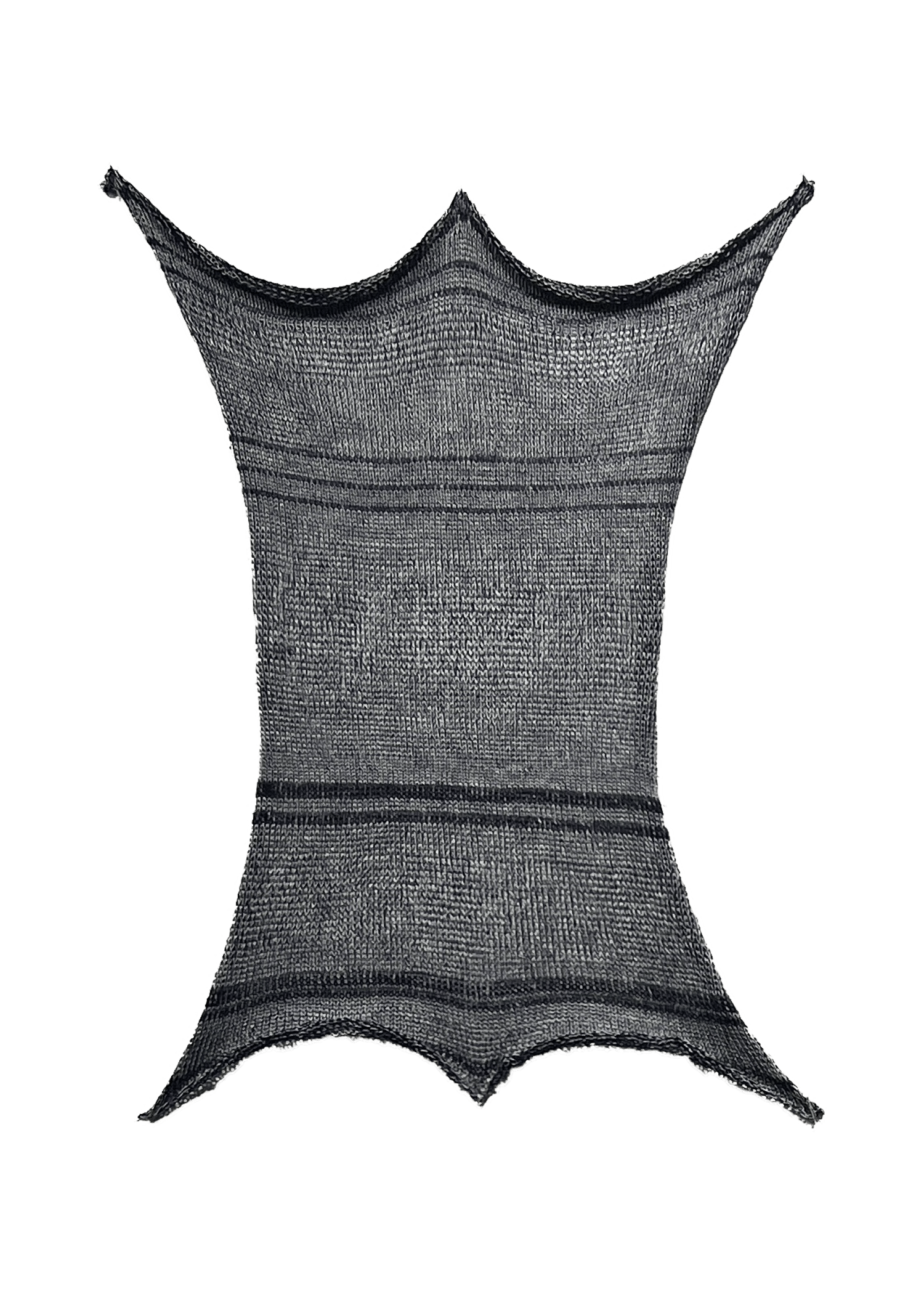 man walking in front of textured wall